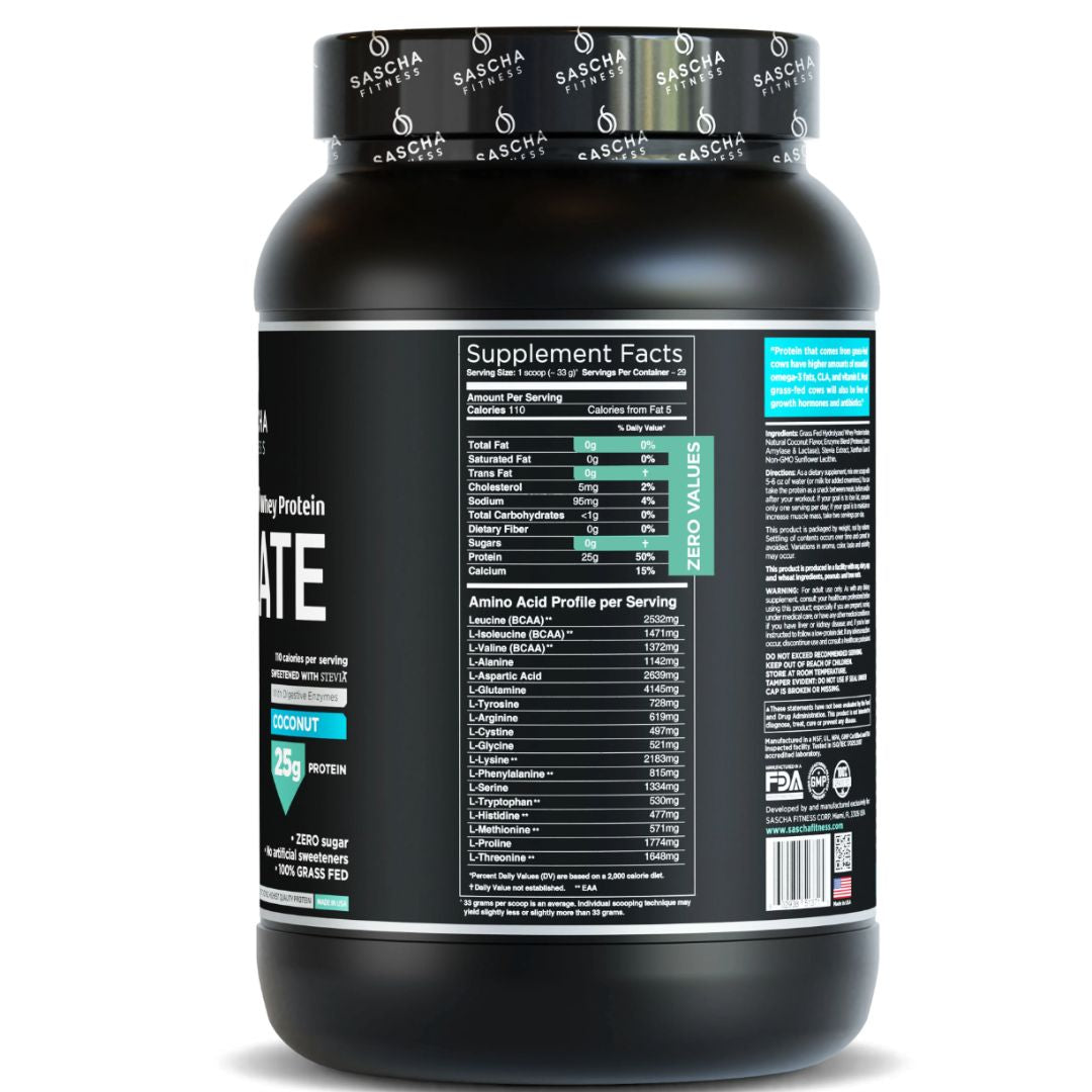Proteínas Sascha Fitness cero carbohidratos, cero azúcar, cero grasas. Compra en Colombia, En Forma Fit