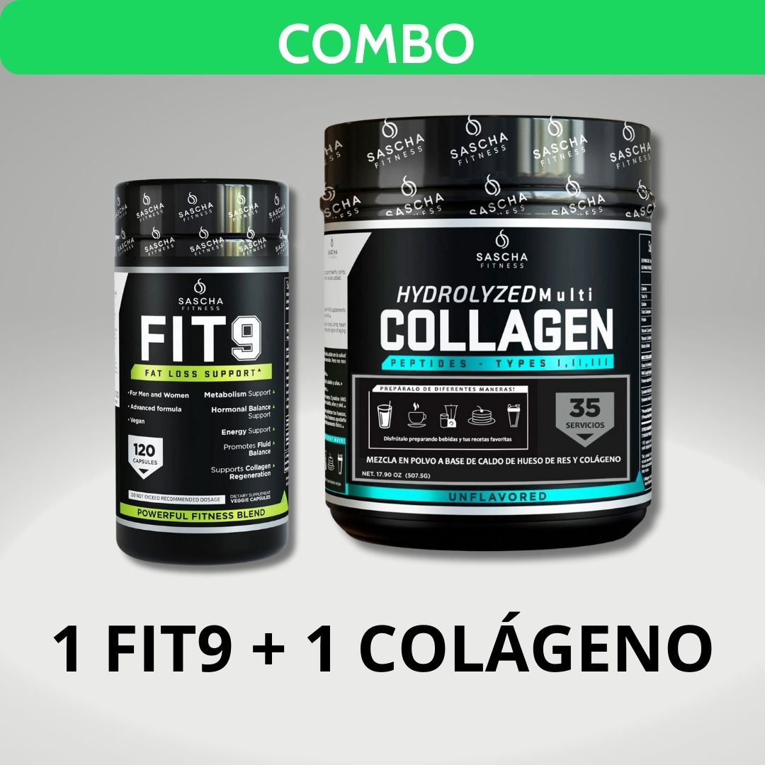 Combo Fit 9 + Colágeno | Sascha Fitness – En Forma fit
