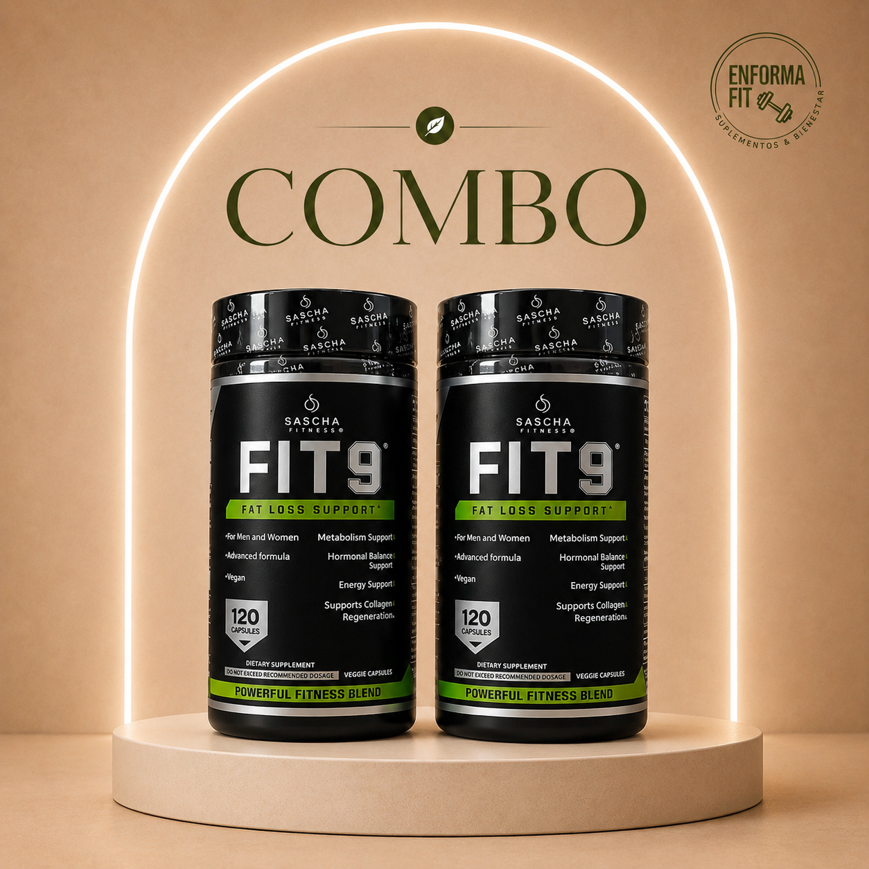 Combo Quemador Sascha Fitness: 2 Fit9 Fat Loss