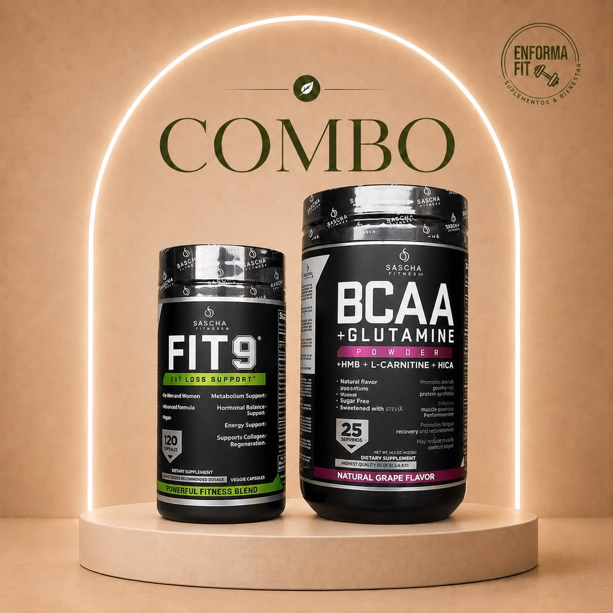 Combo Recuperación Sascha Fitness: Fit9 + BCAA