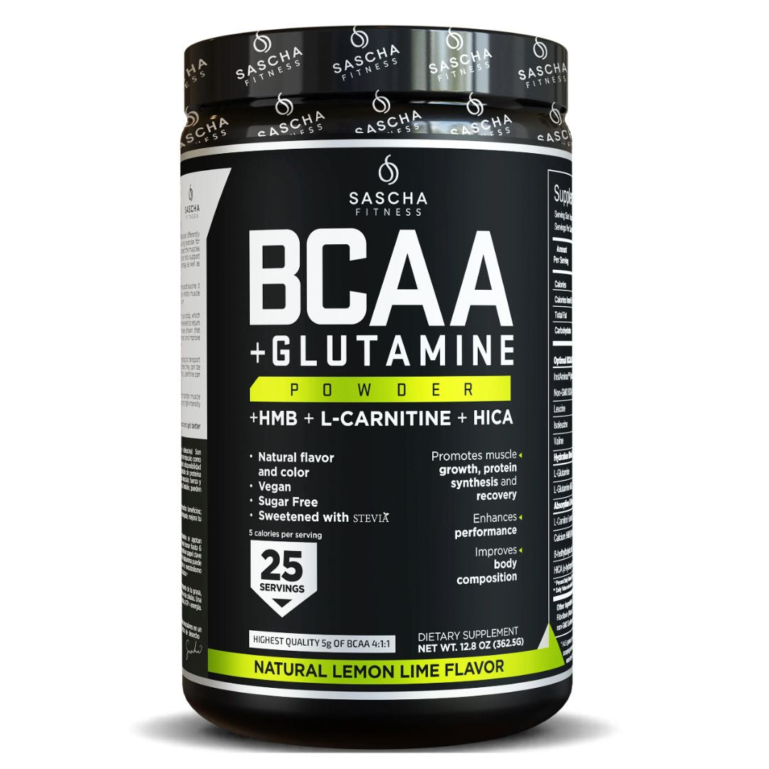 Aminoácidos BCAA Sascha Fitness | Lima Limón | Tienda En Forma Fit Colombia